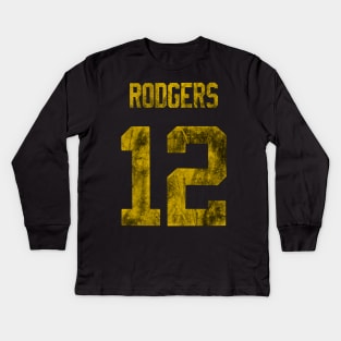 Aaron Rodgers 12 Kids Long Sleeve T-Shirt